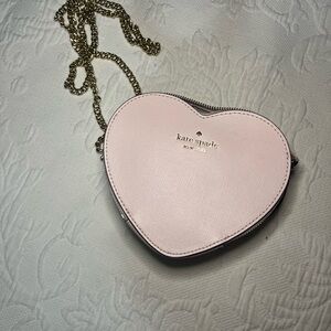 Kate Spade Light Pink Heart Crossbody Bag